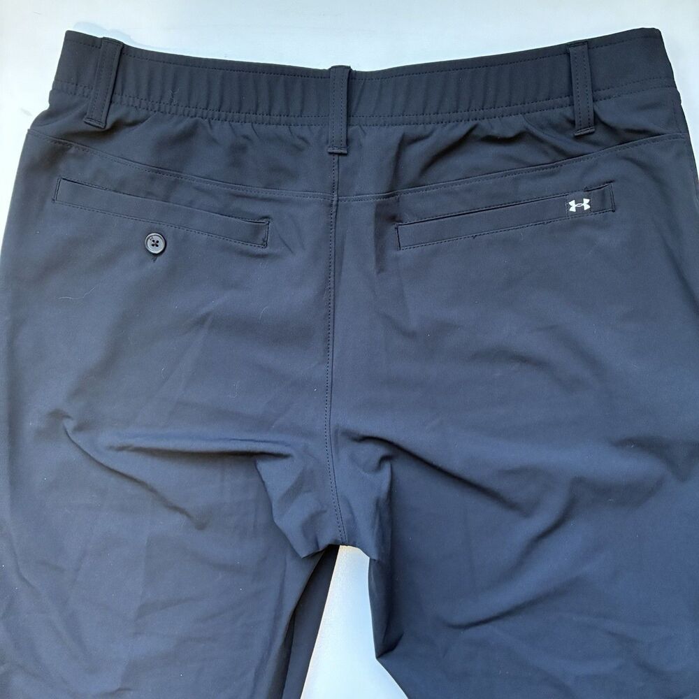 Under Armour 36x30 Black UA Drive 1364407 Straight Golf Mens Dress Pants Comfort - Picture 5 of 11
